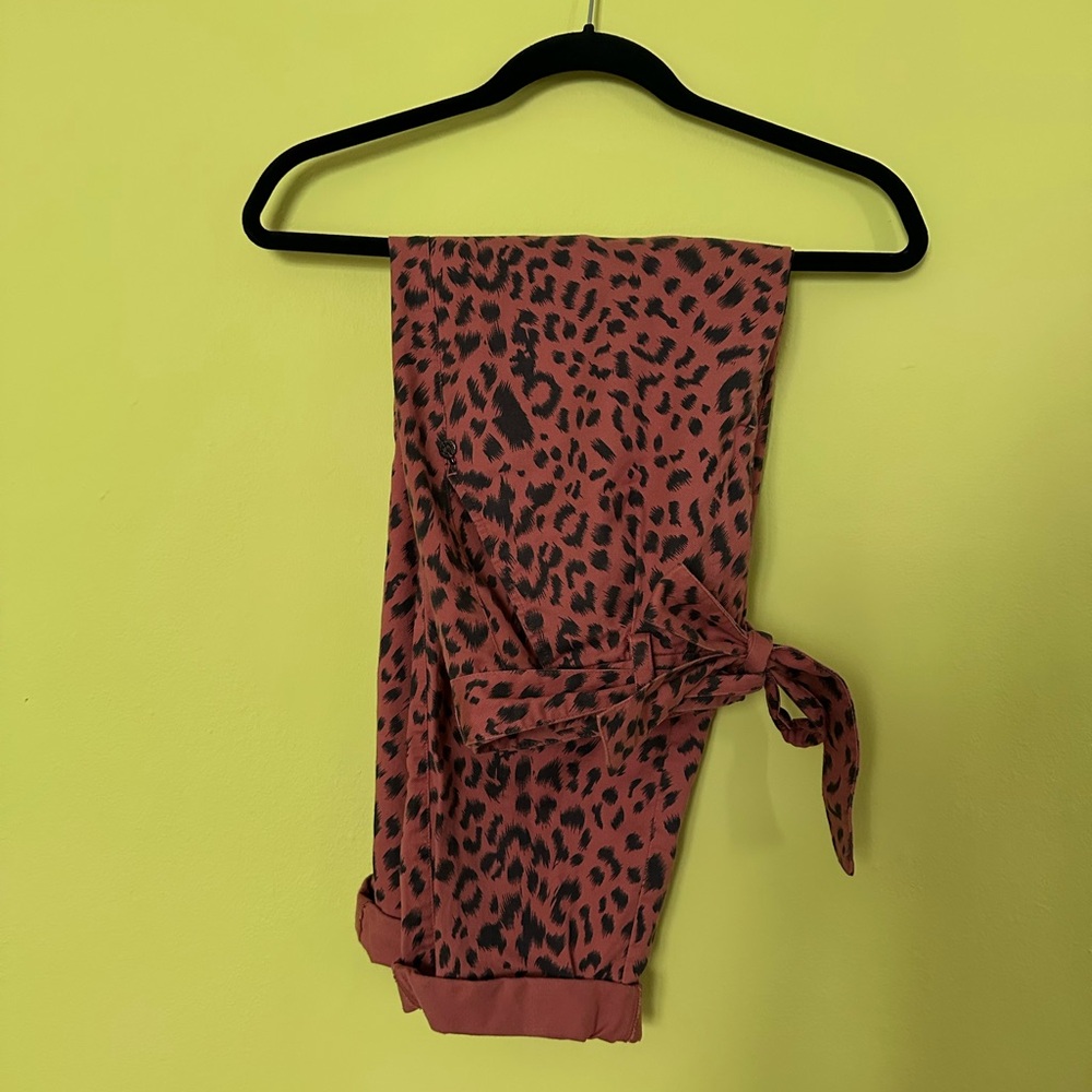 Scotch & Soda XS Leopard Print Baggy Crop Pants